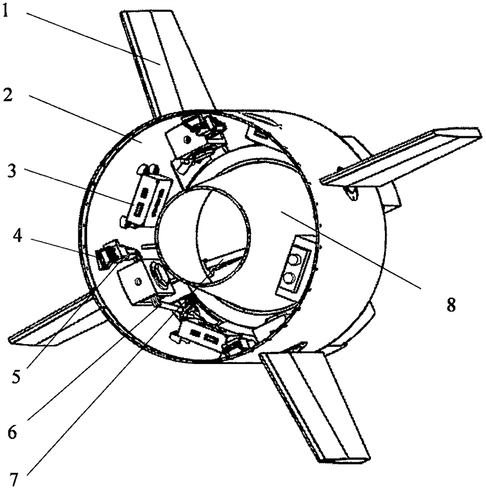 Modularized stern room and rudder control transmission mechanism