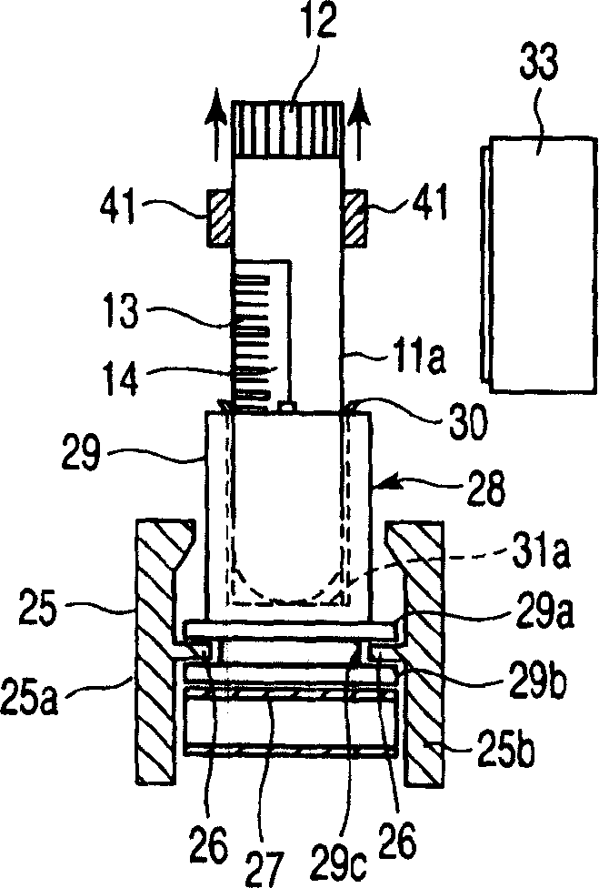 Bar-code reading device having a mechanism for pulling up test tubes from holders