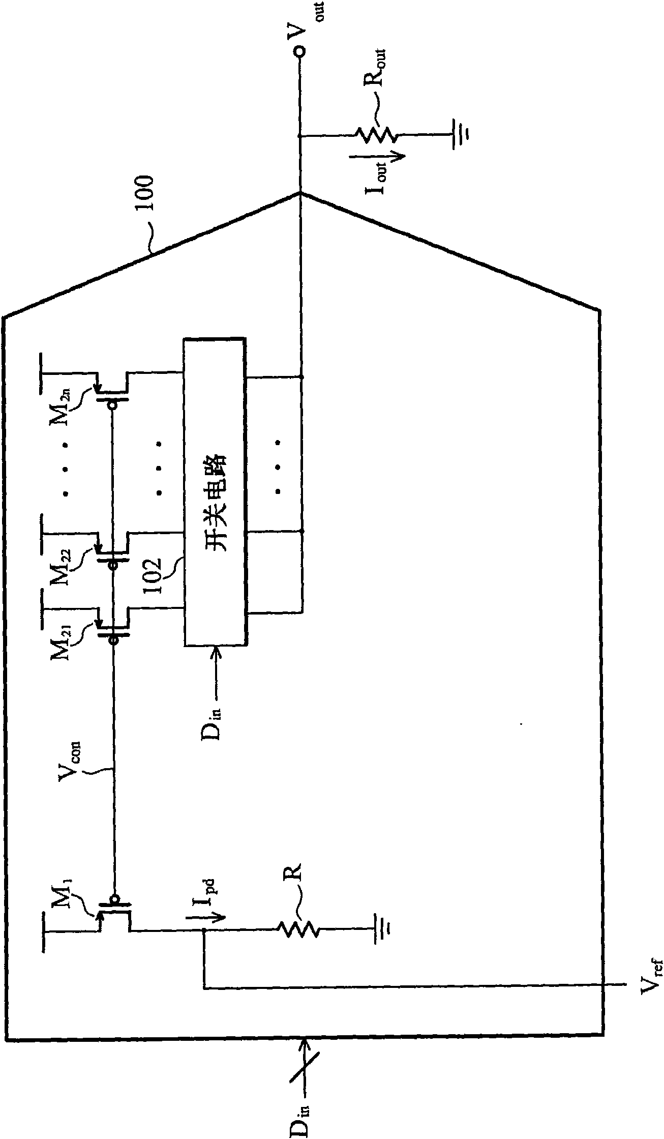 Digital analogue converter