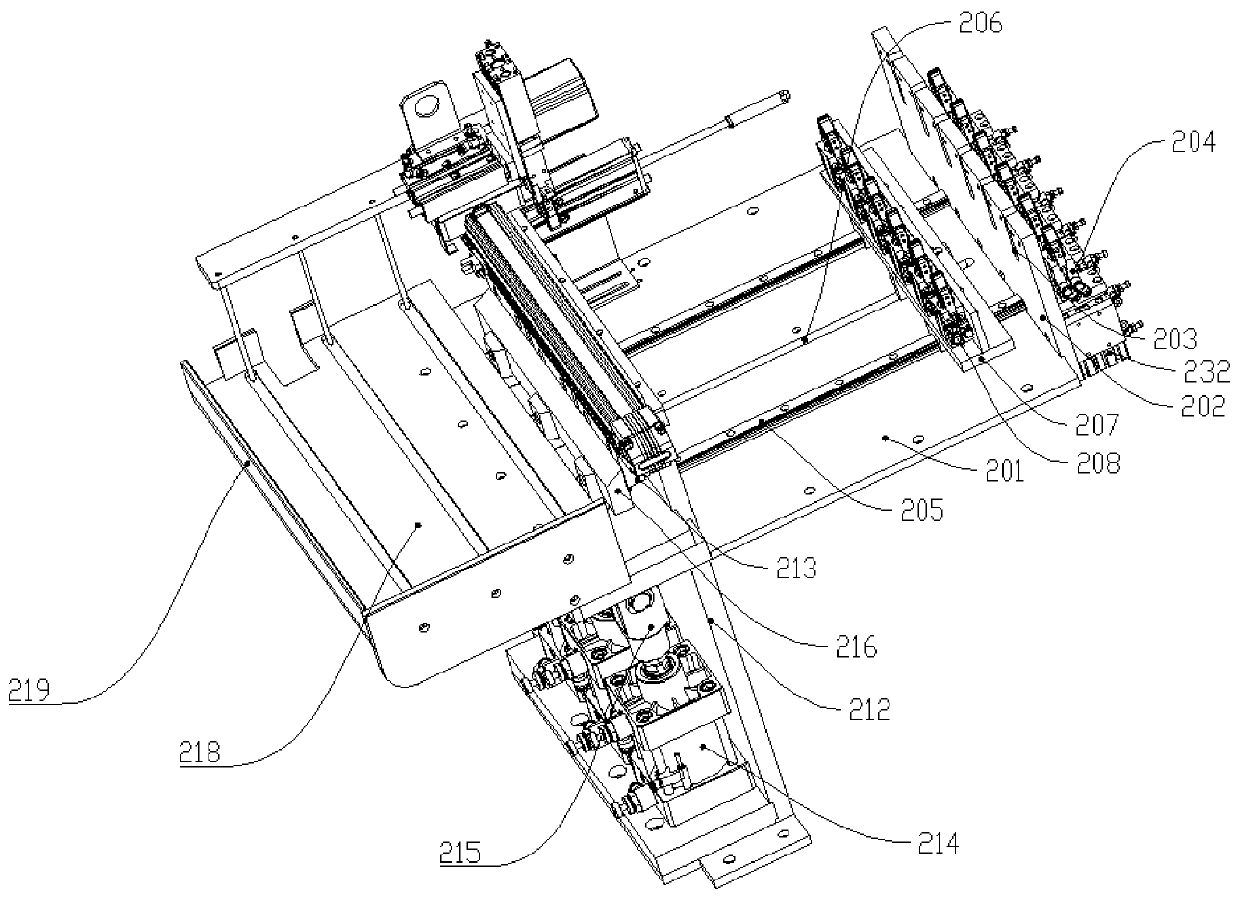 Simulated Christmas tree leaf cutting and arranging device