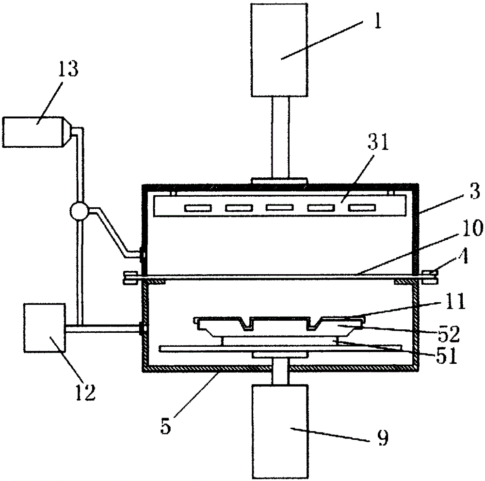 Positive/negative pressure vacuum film covering machine