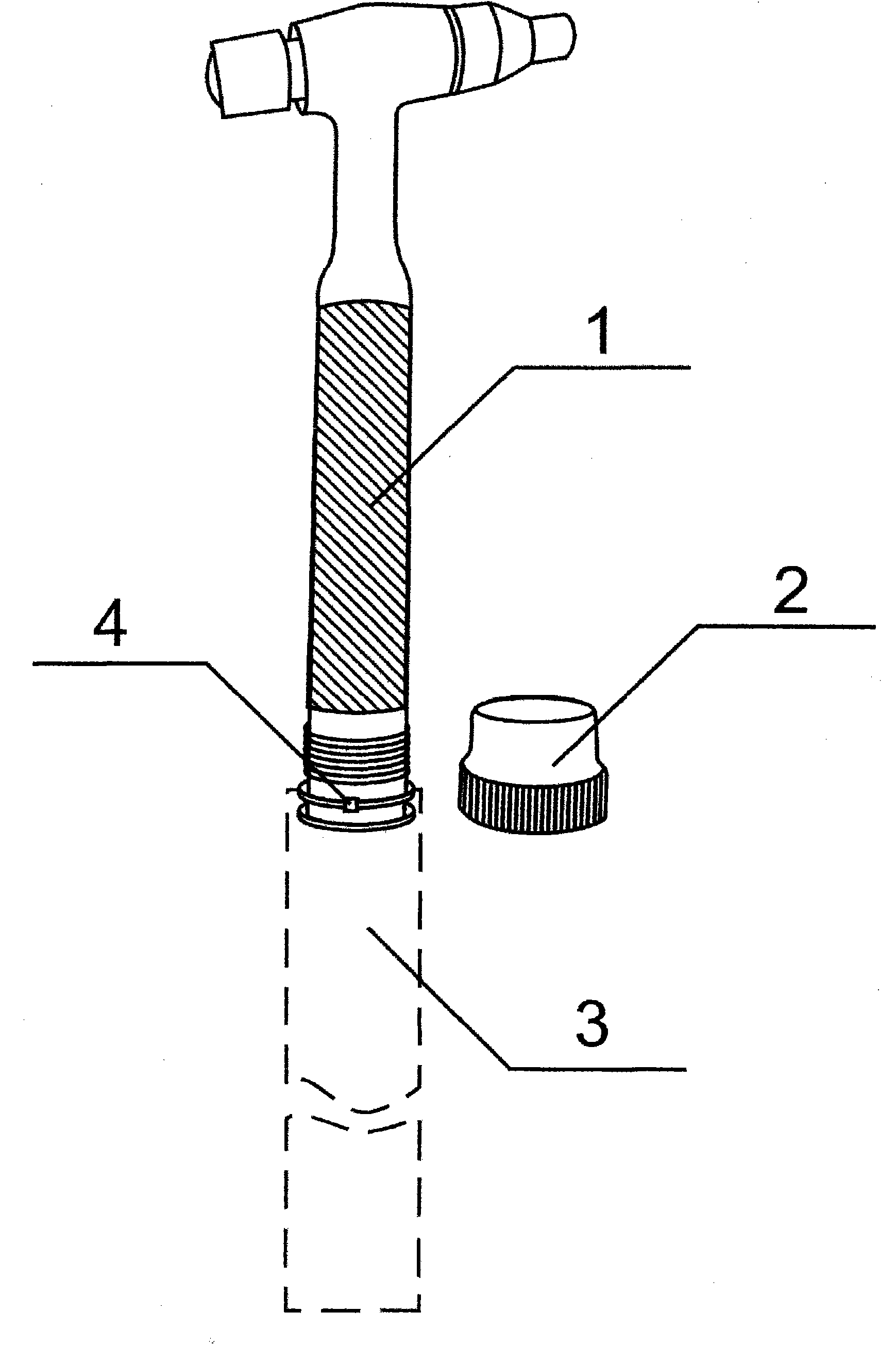 Welding gun handle fastening pressing sleeve