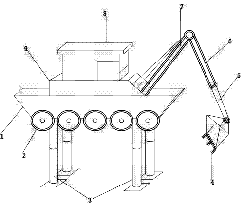 Three-dimensional energy-efficient excavation machine