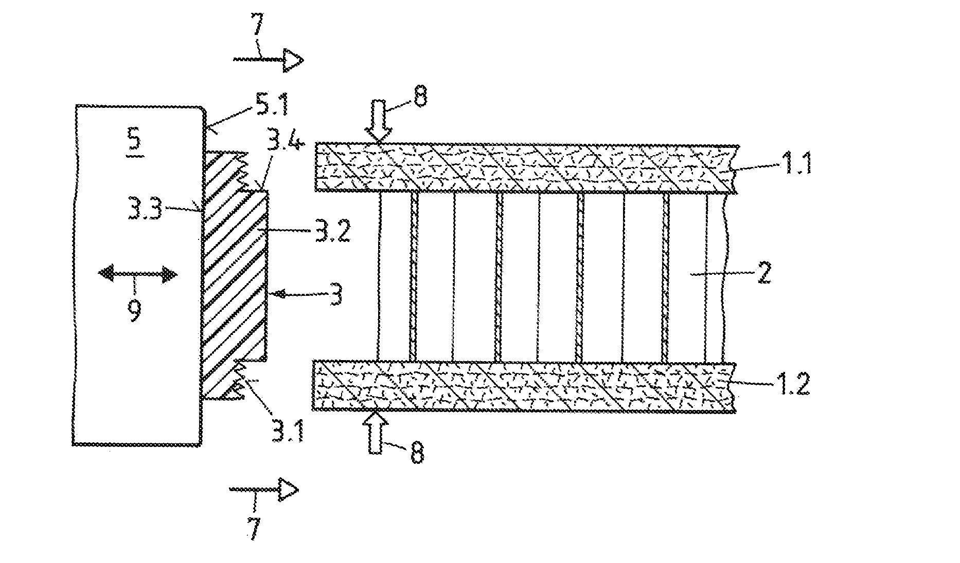 Method of fastening an edge structure to a construction element