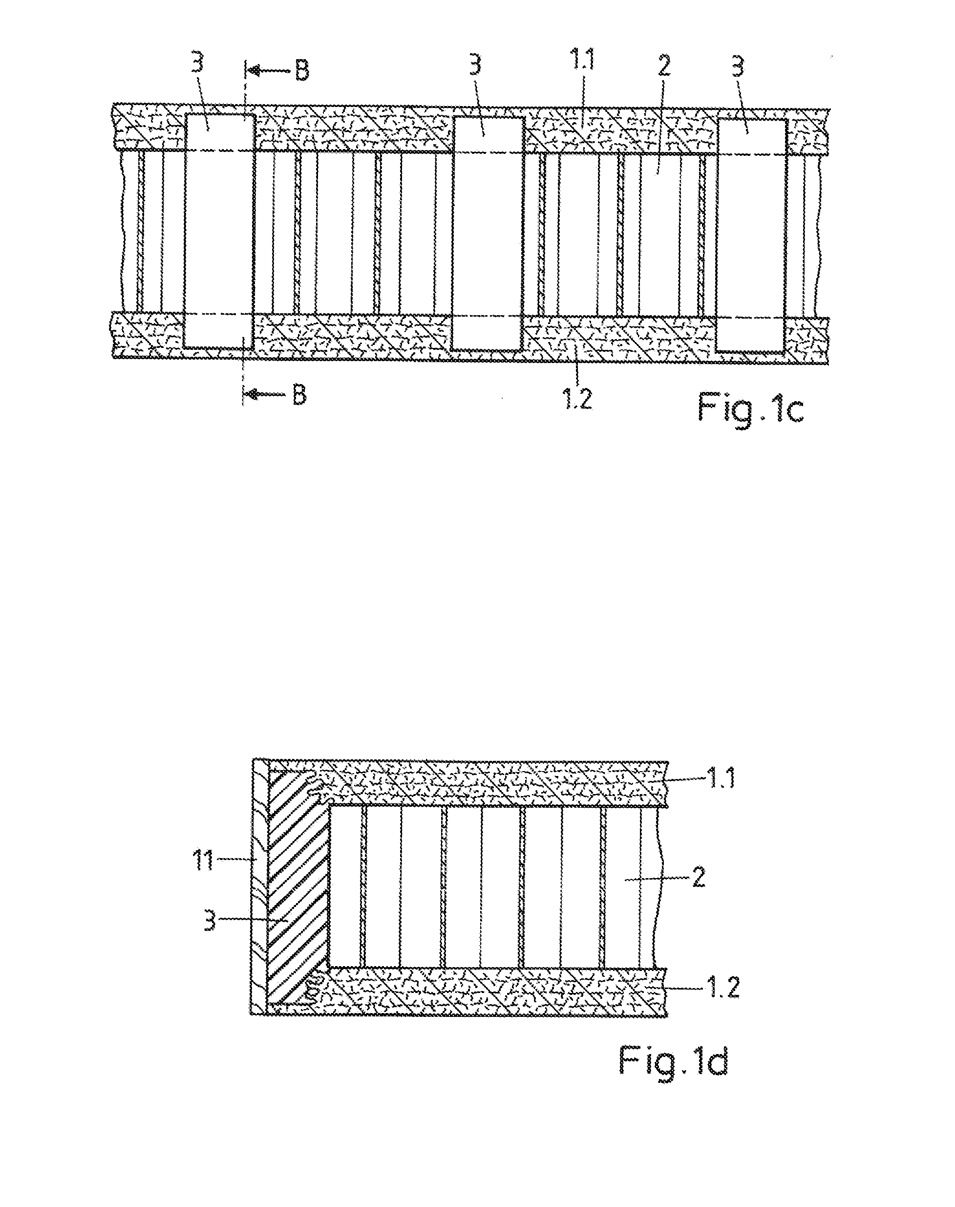 Method of fastening an edge structure to a construction element