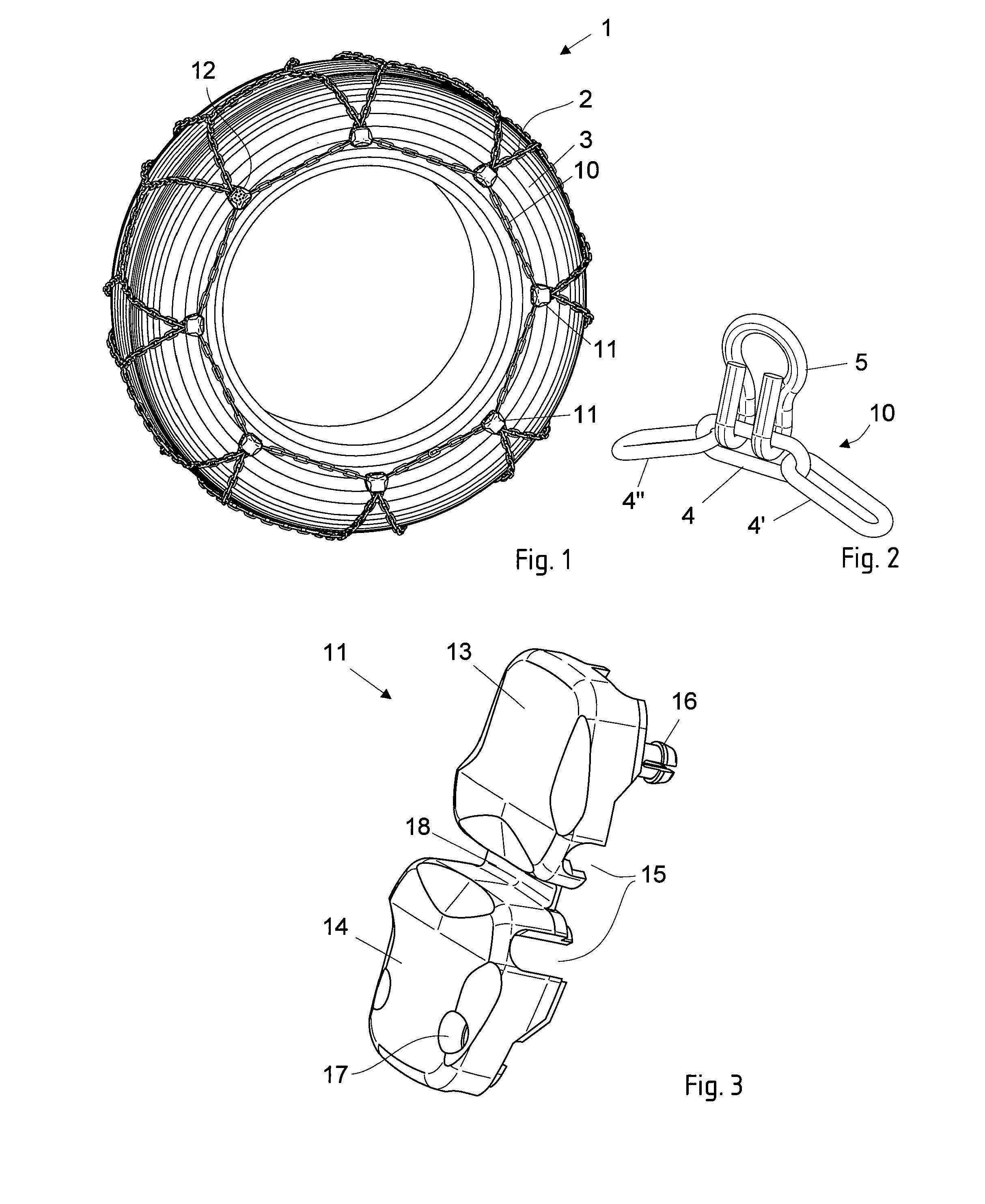 Anti-skid chain with rim protection covering