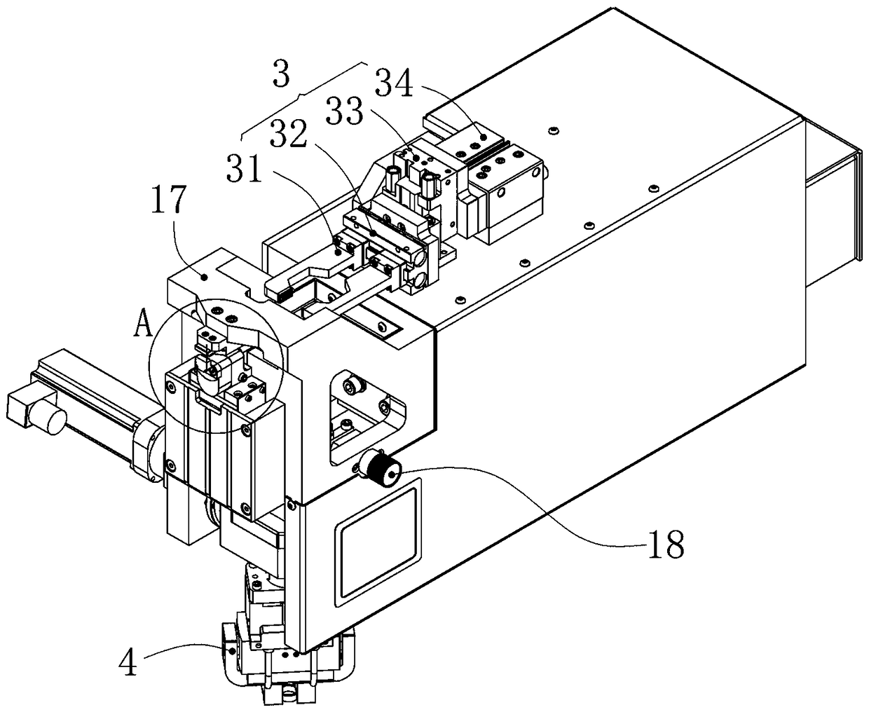 Diamond thin-wall drill laser welding machine cutter head transmission and clamping system