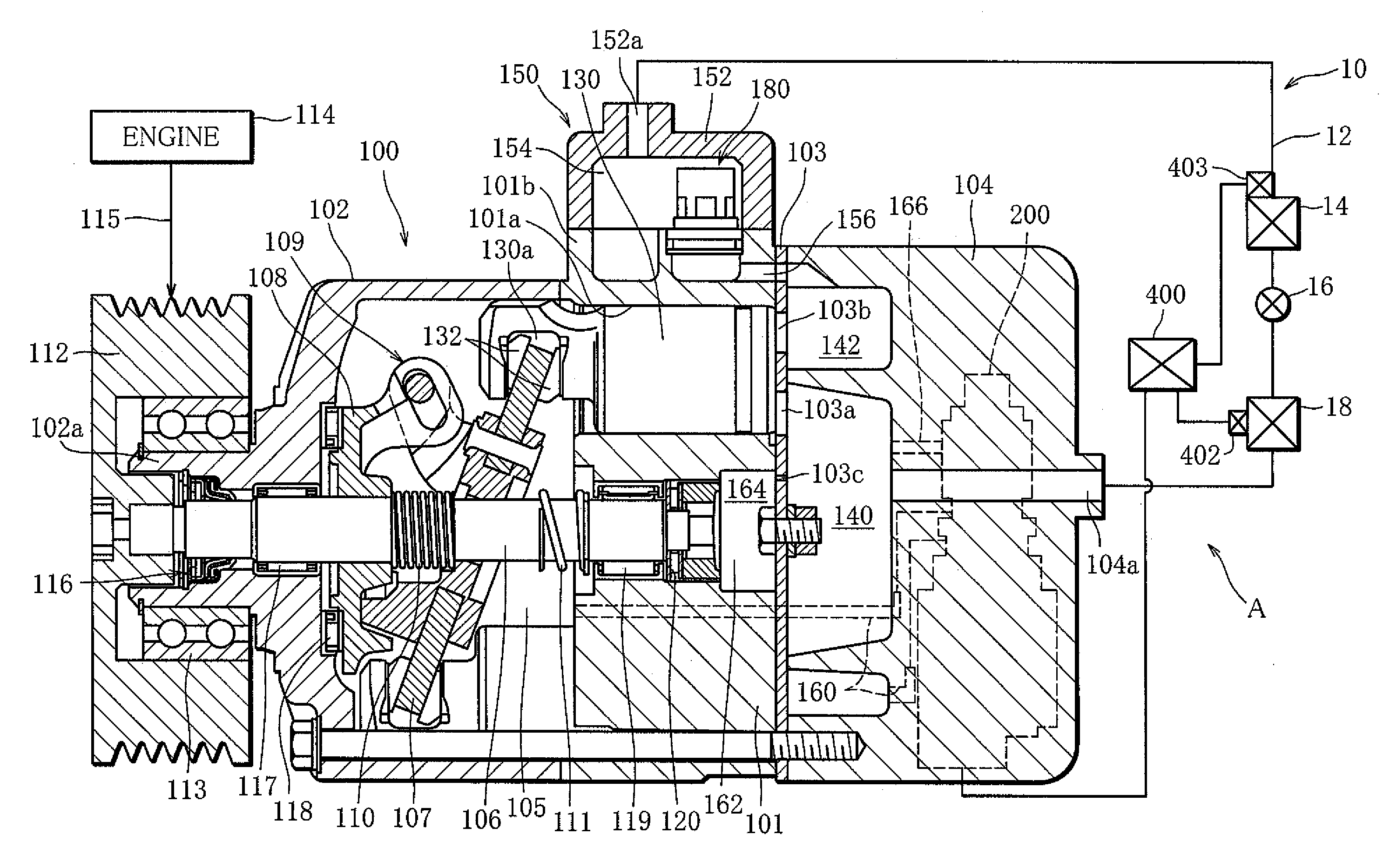 Capacity Control System for Variable Capacity Compressor and Display Device for the System