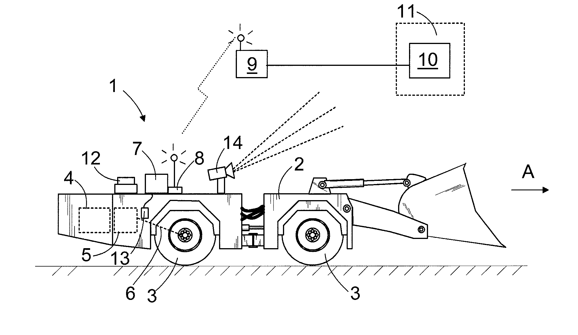 Determination of route for arranging automatic control of mobile mining machine