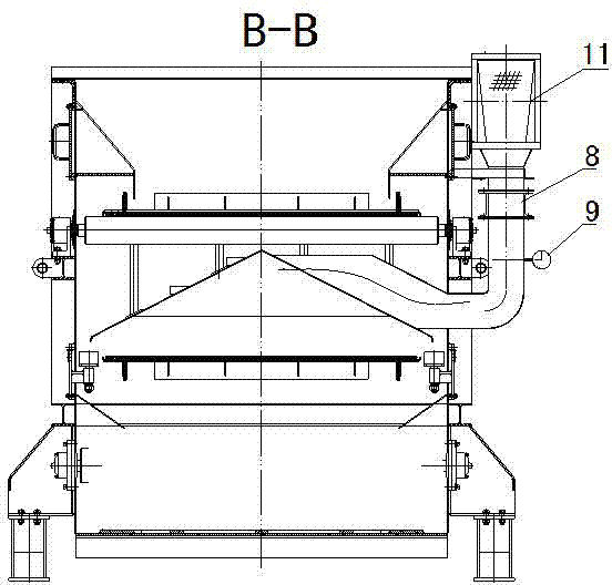 Air cooling dry type slag conveying system of coal-fired boiler