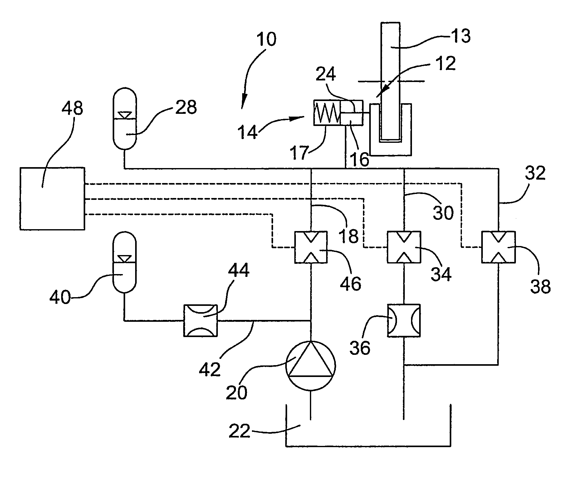 Hydraulic brake system for a wind energy plant