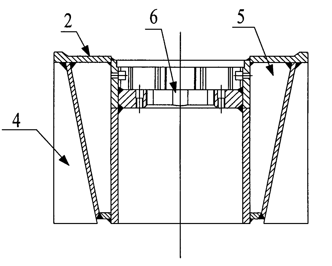 Roller for mixed row cutting tooth coal winning machine