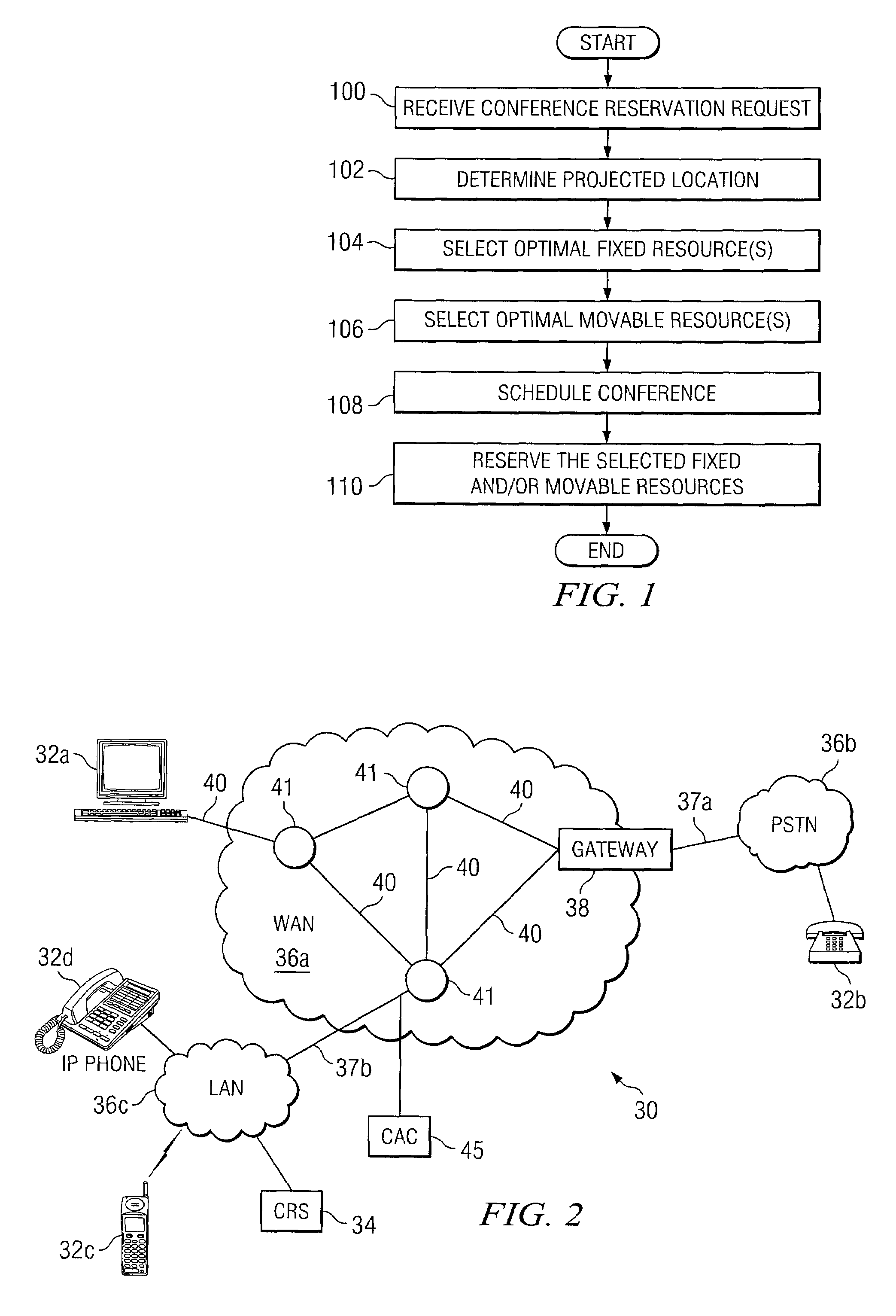 System and method for scheduling conference resources