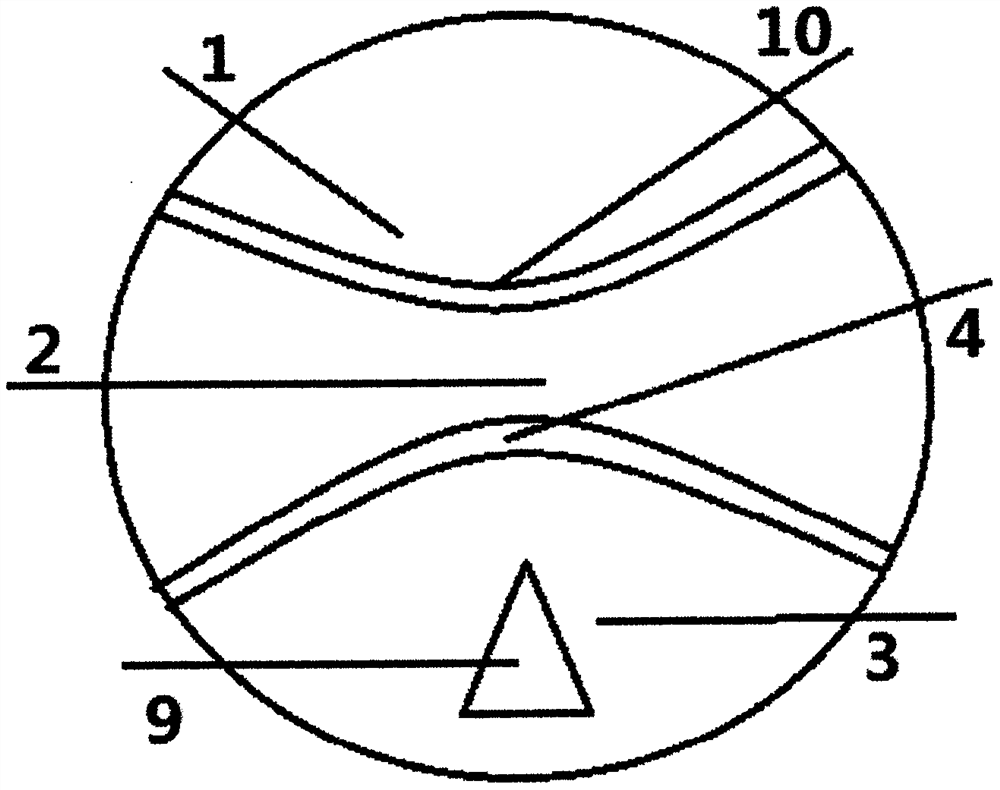 Individualized three-focus frame spectacle lens