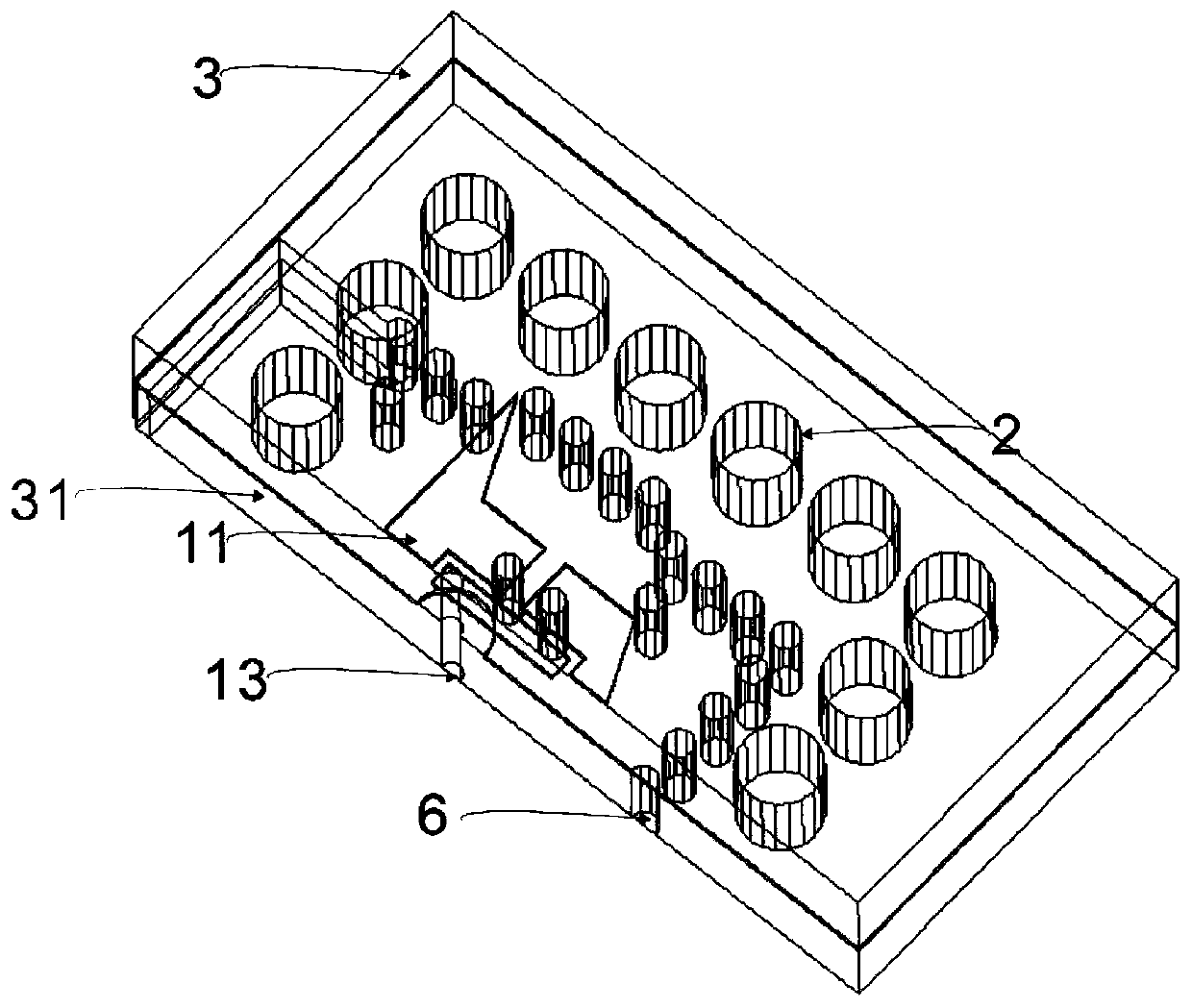 Circular polarization electromagnetic dipole array antenna