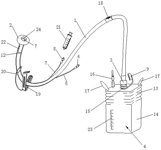 Adjustable-negative-pressure multifunctional excrement drainage device