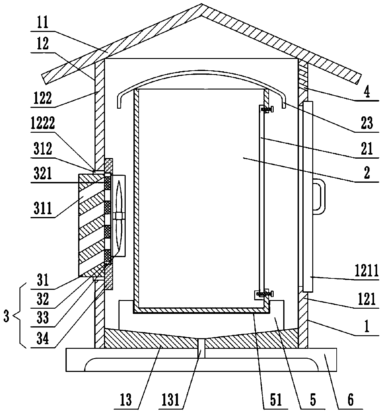 A waterproof and dustproof electromechanical equipment protective case