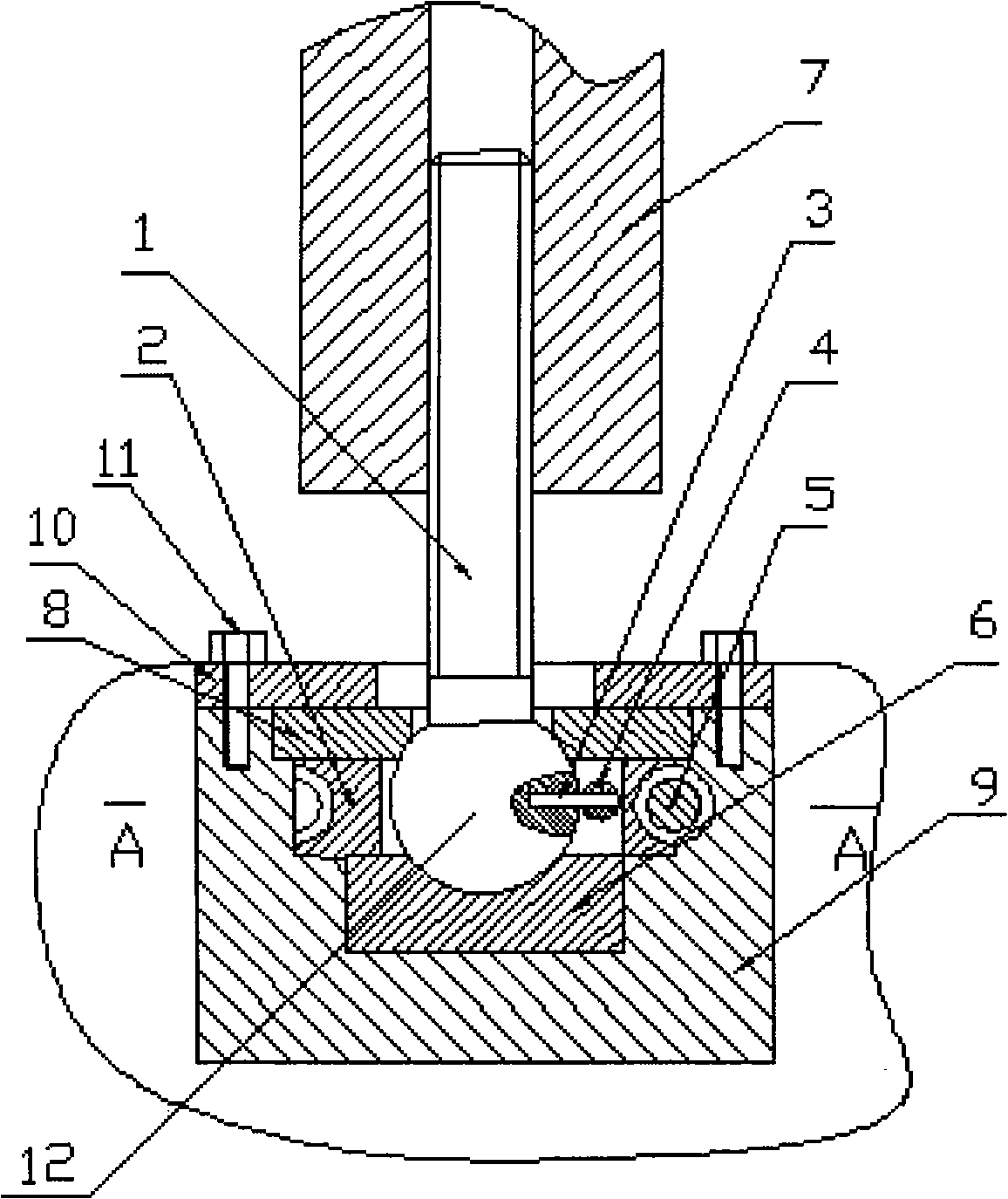 Novel connecting mechanism of ball screw rod and worm wheel of press machine