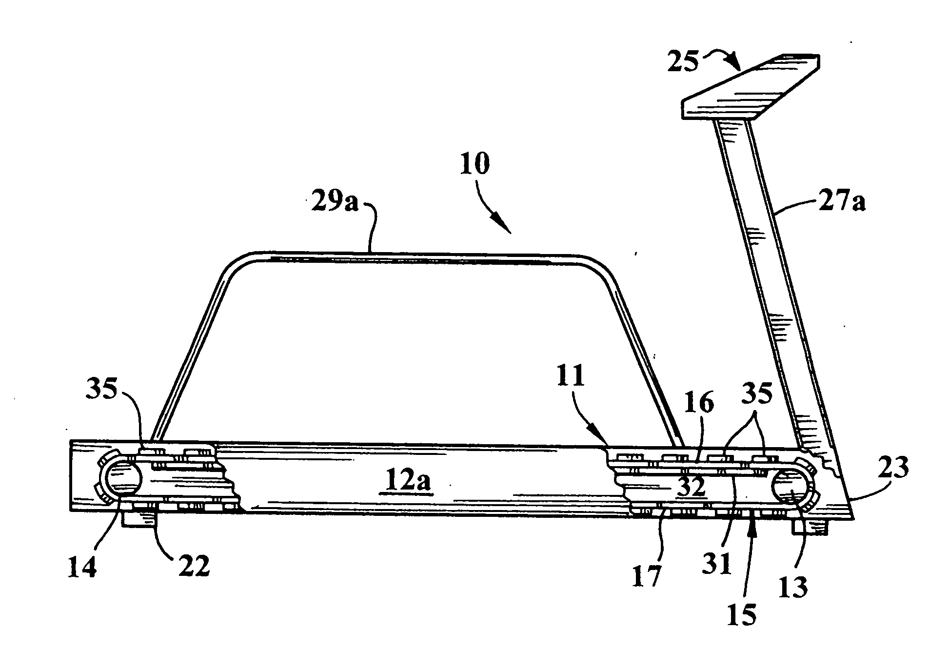 Surface-modified exercise belt for a treadmill