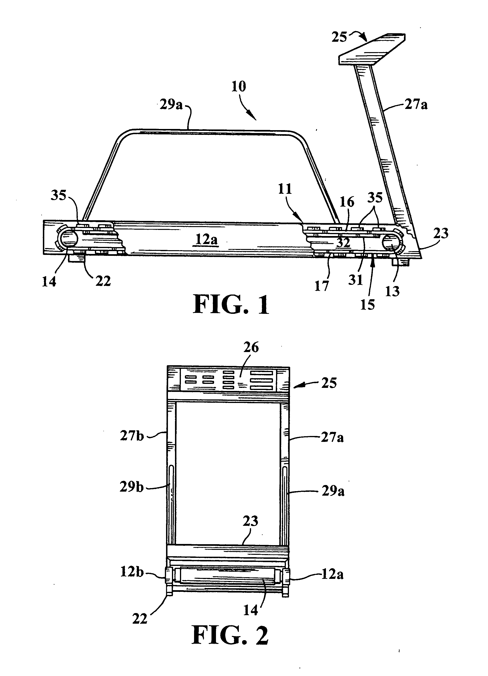 Surface-modified exercise belt for a treadmill