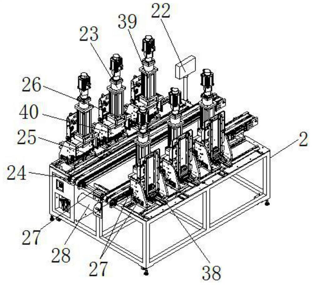 Solar panel corner protector automatic pressing and machining assembly line