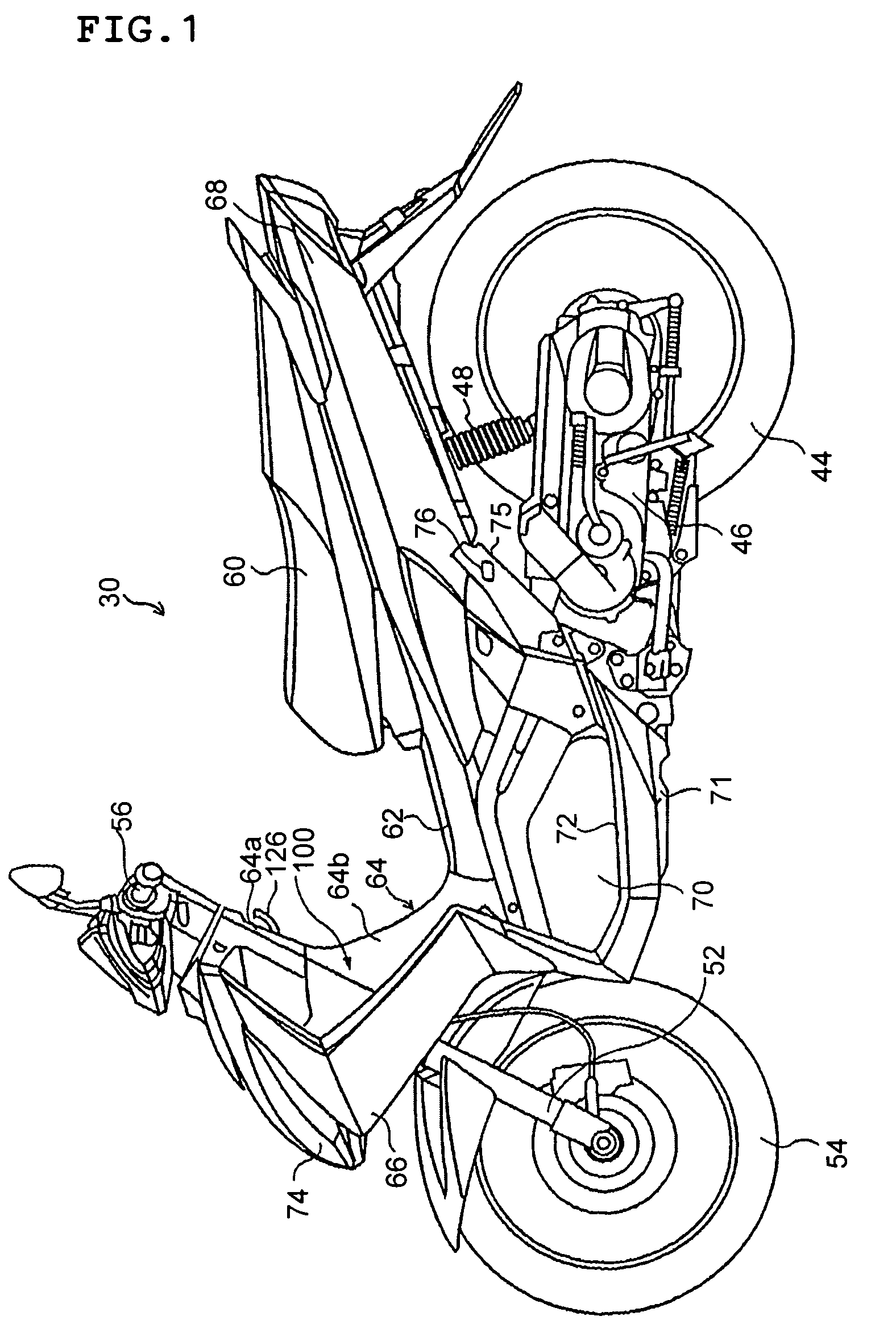 Wheeled vehicle with leg shield