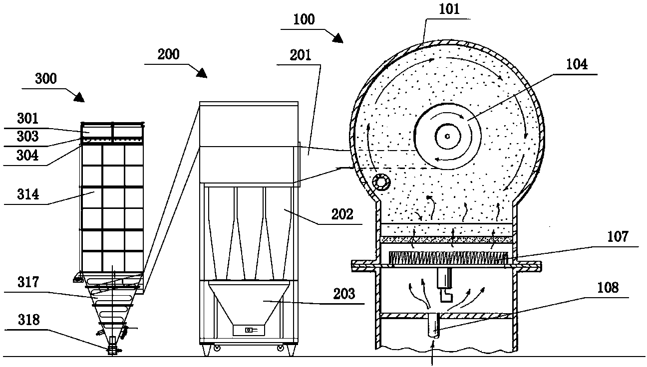 Automatic powder spraying system