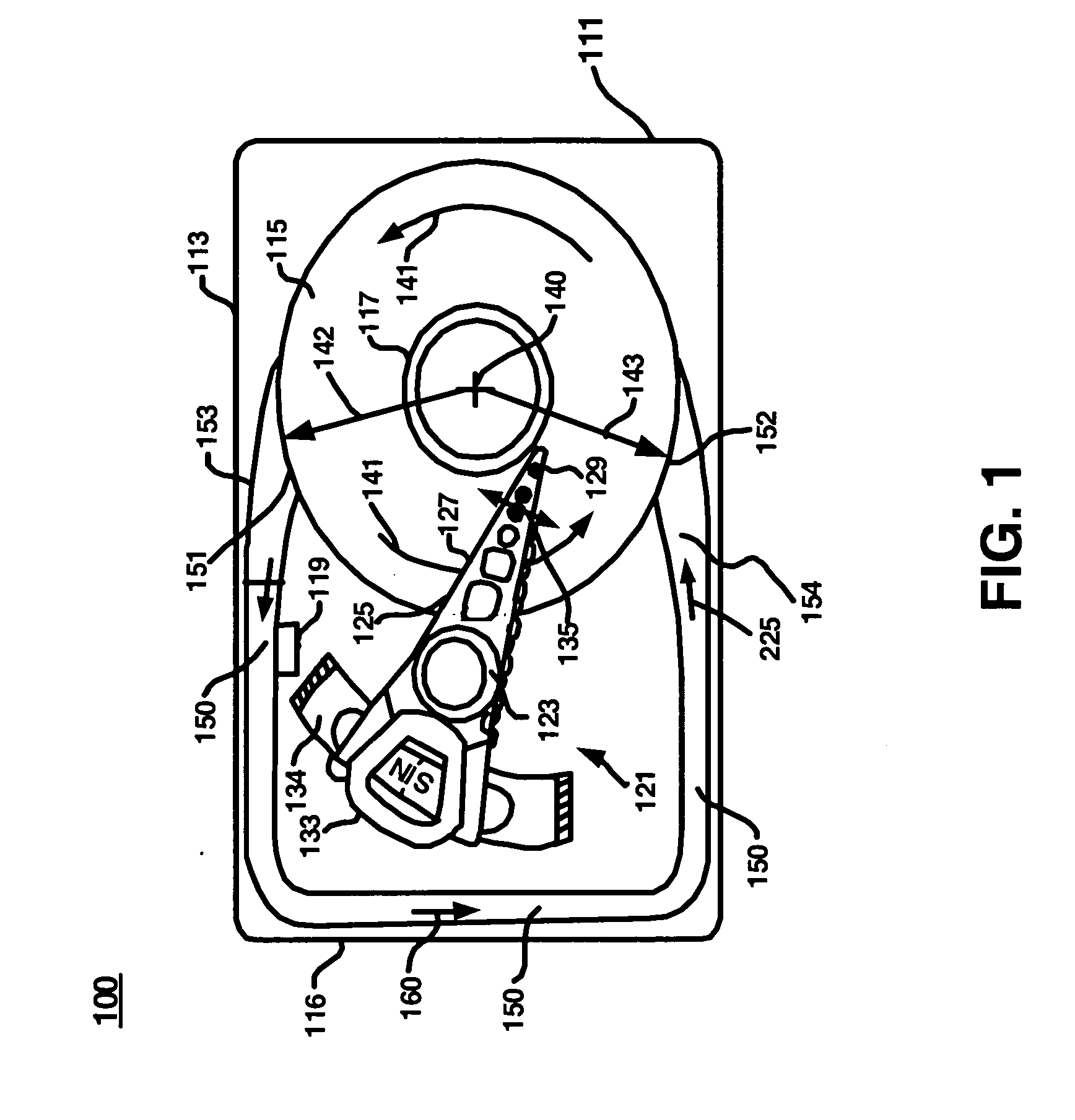 Bypass channel for a disk drive