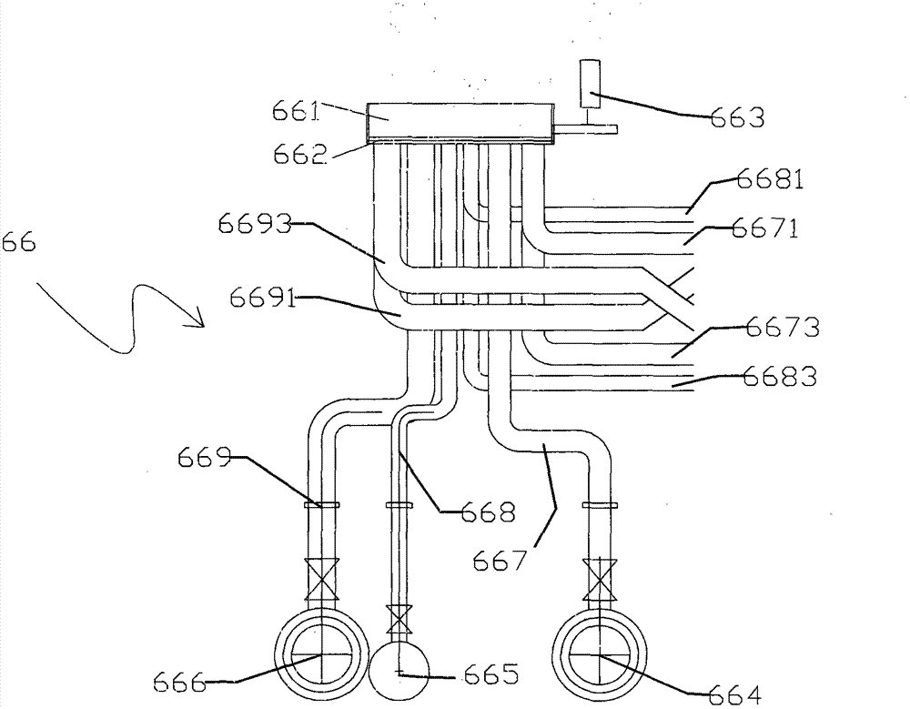 Hot waste gas active coke regeneration device combining pyrolysis and gasification of coal gangue and purification and combustion of raw gas