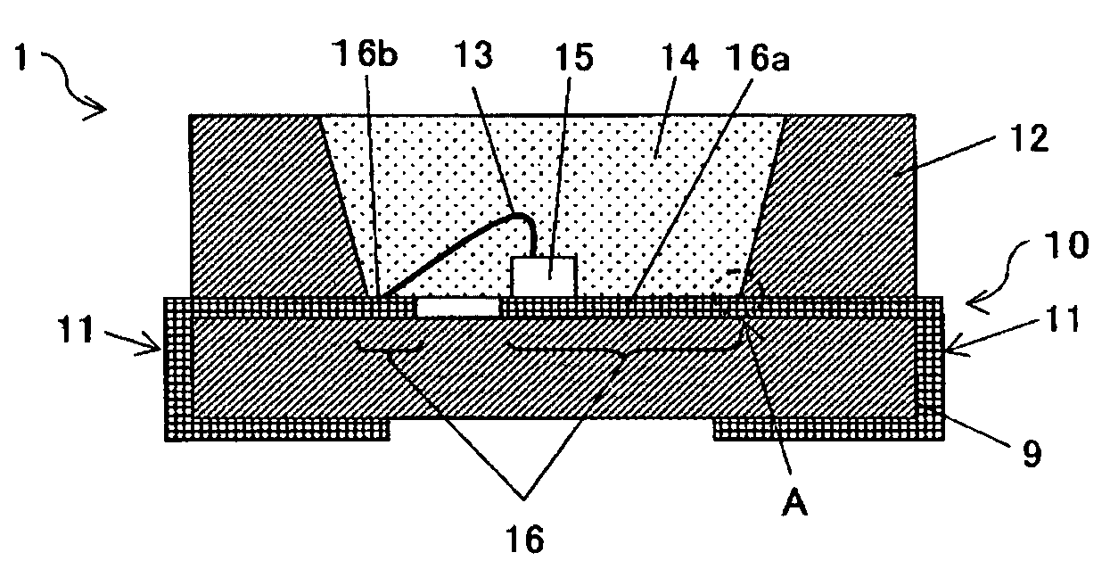 Lead frame for an optical semiconductor device, optical semiconductor device using the same, and manufacturing method for these