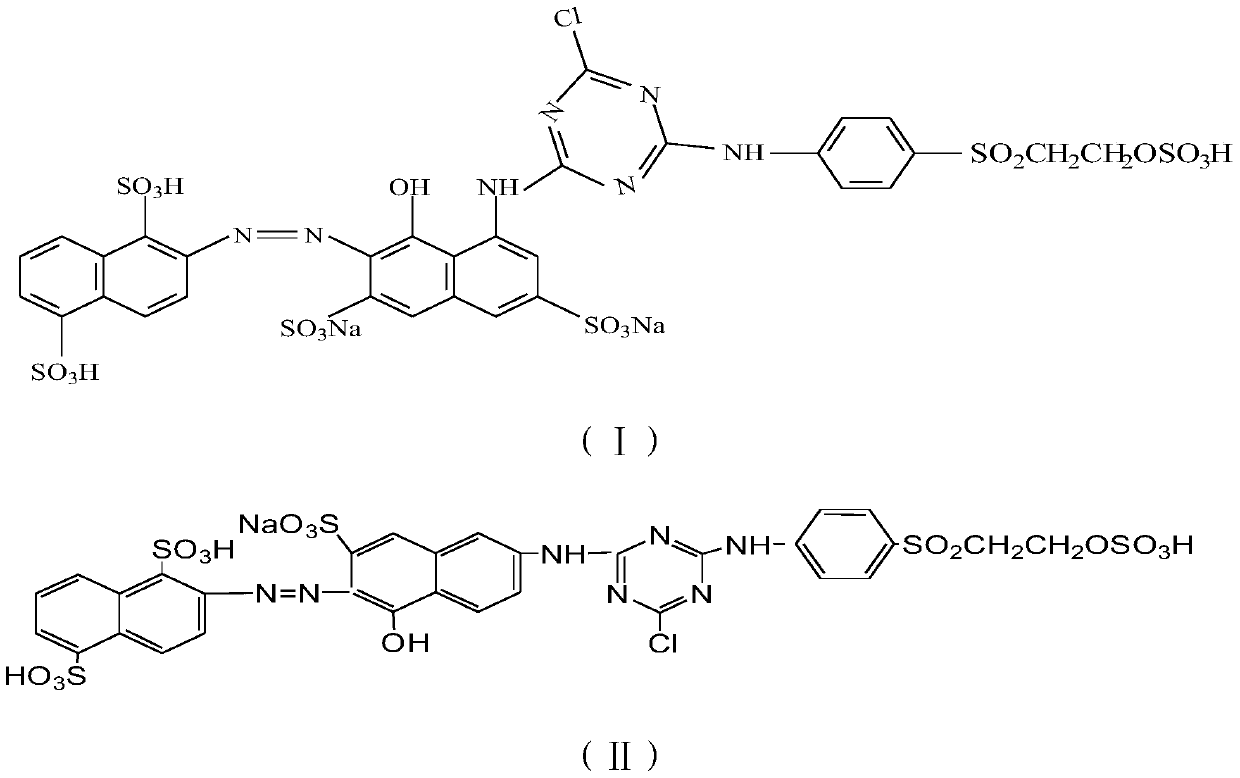 A kind of preparation method of reactive scarlet dye