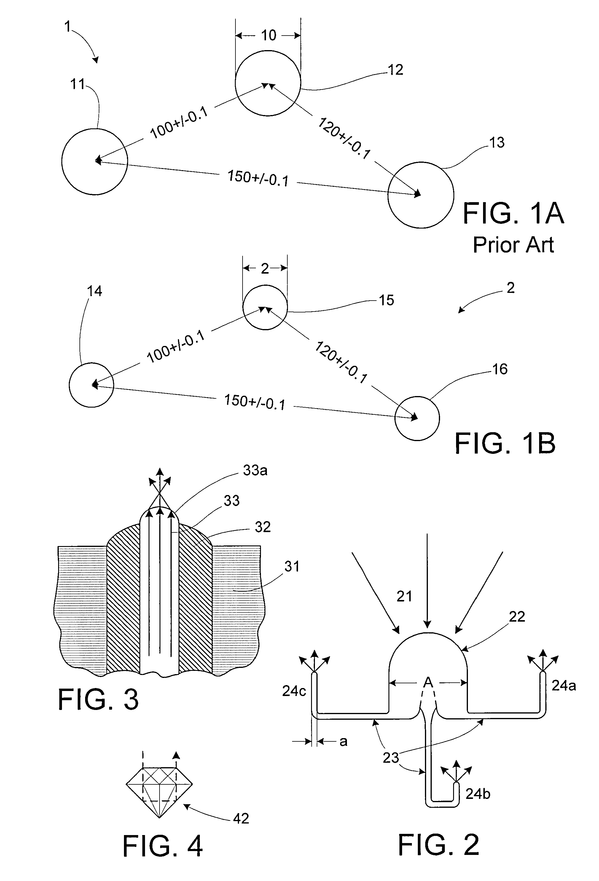 Positional marker system with point light sources