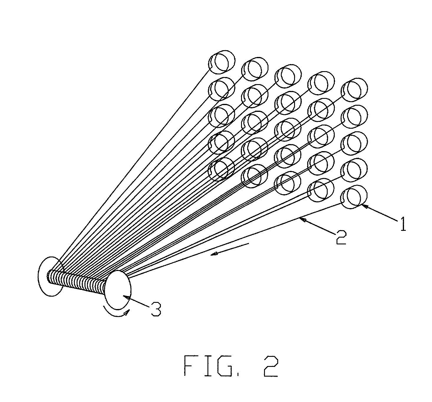 Process for making a warp beam of untwisted fiberglass strands