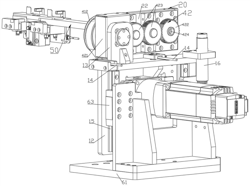 Large-angle turnover mechanism and automatic wrapping cloth buckling machine