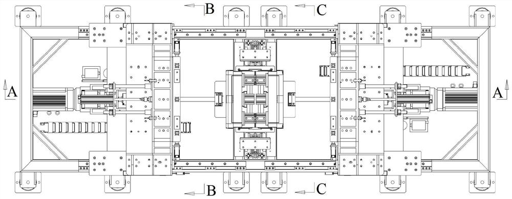 Split groove piece orbit determination loop chain hob roll riveting splicing equipment