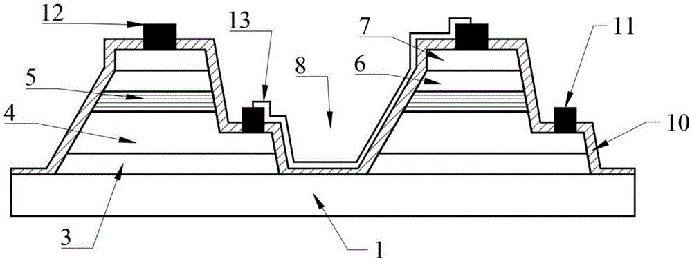 High-voltage direct-current GaN-based light emitting diode and preparation method thereof