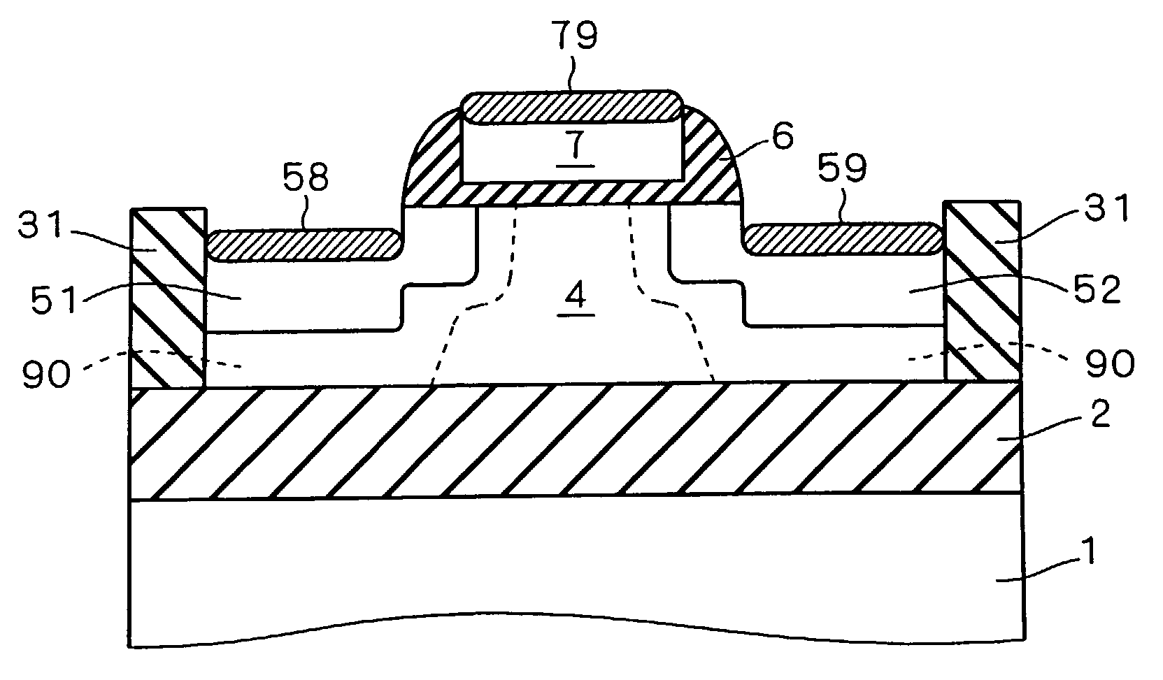 Semiconductor device with semiconductor layer having various thickness