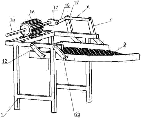 Panax notoginseng and soil separating device