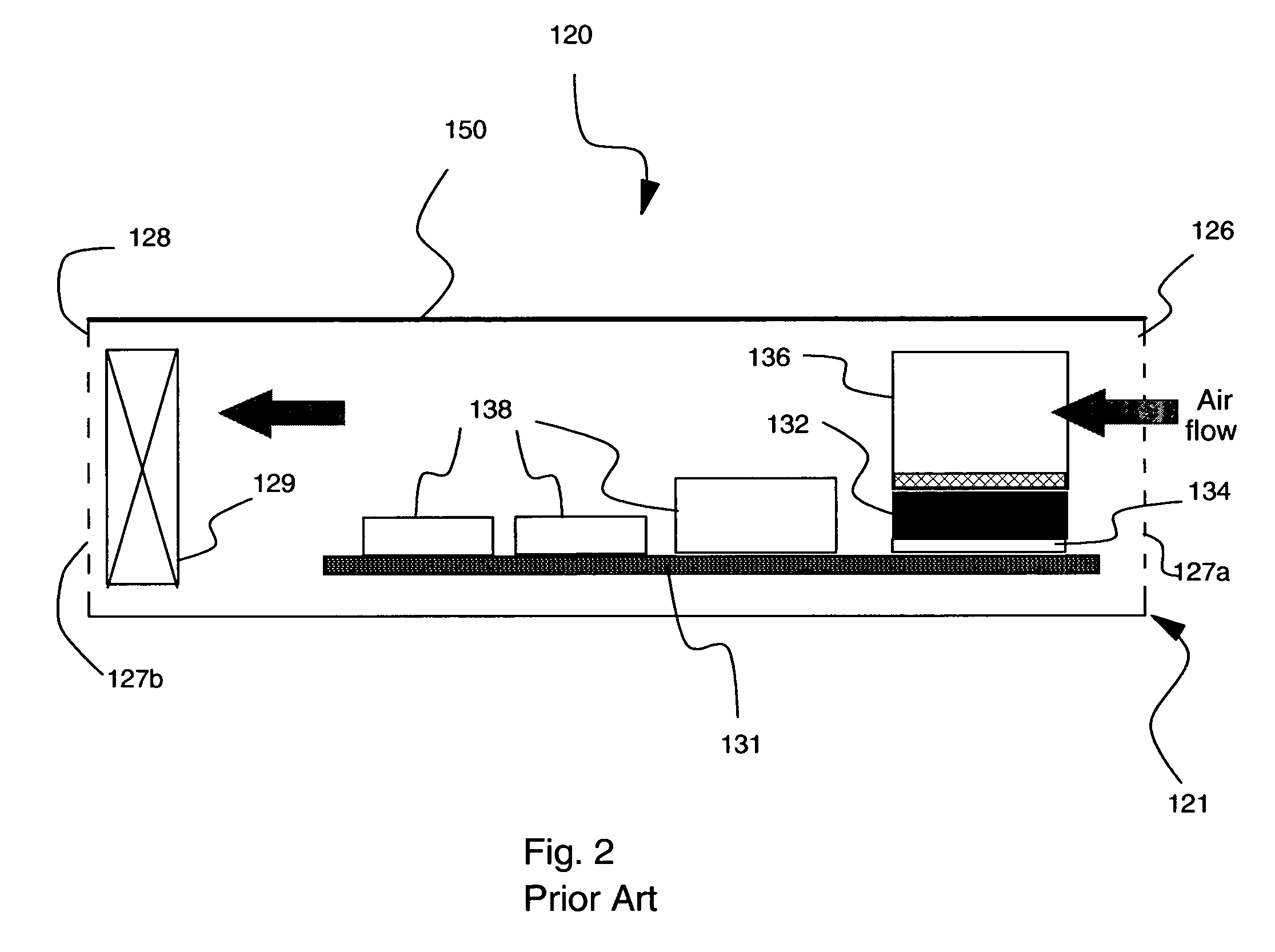 Cooling assembly for electronics drawer using passive fluid loop and air-cooled cover