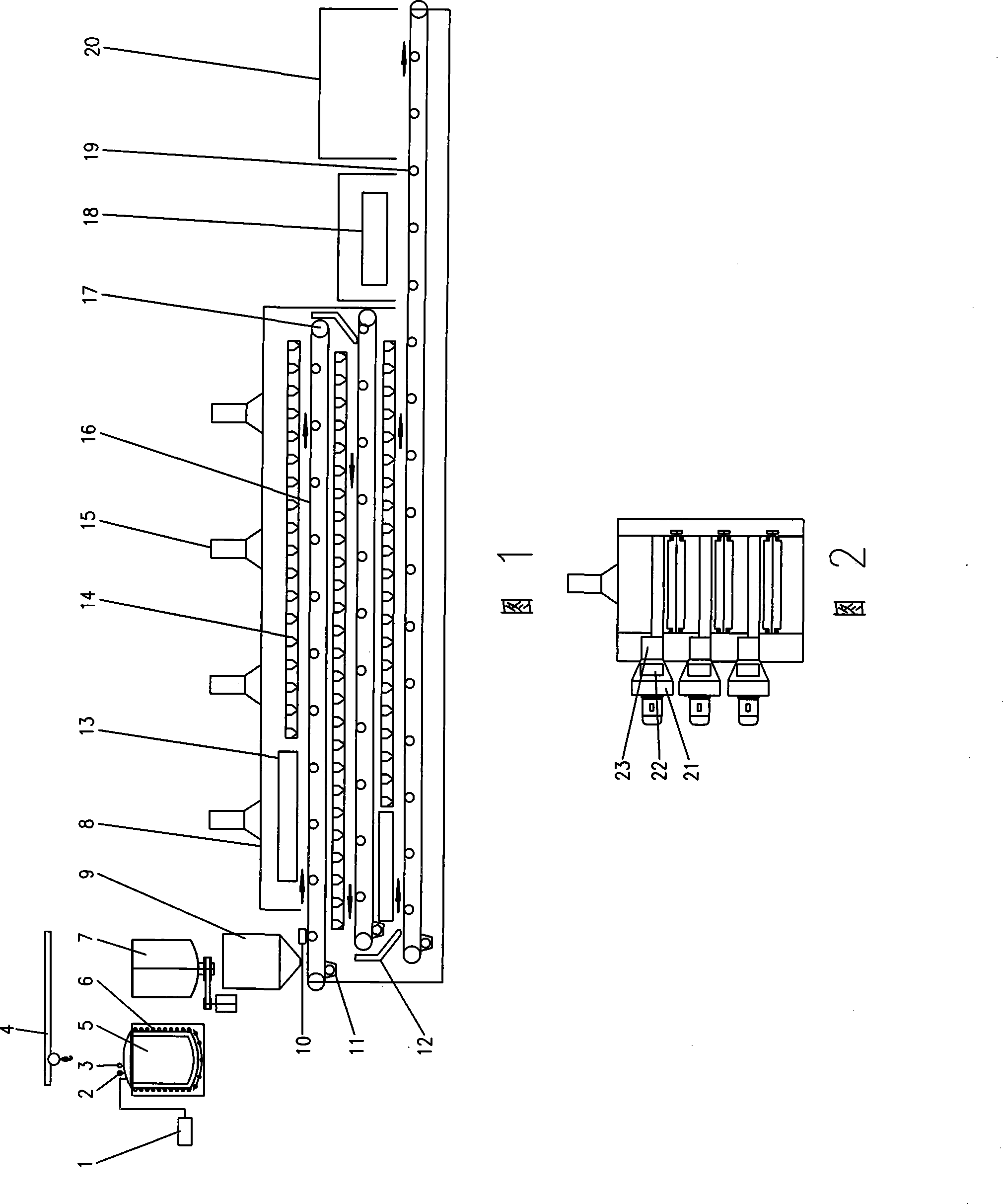 High-efficiency energy-saving automatic roasted seeds and nuts producing system