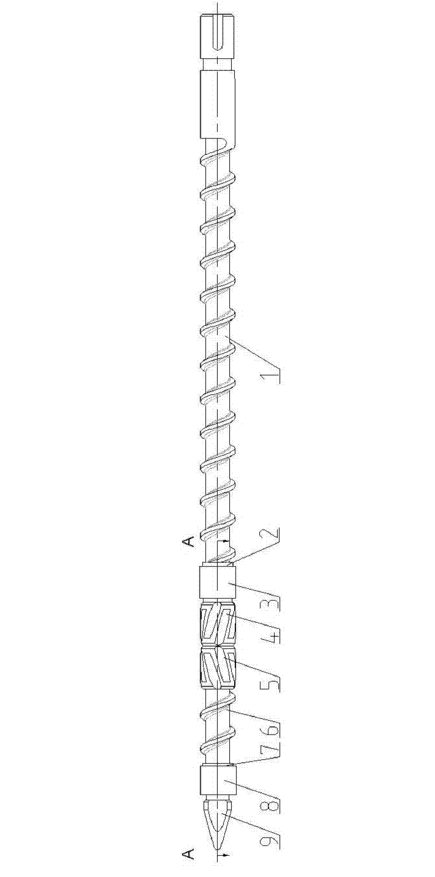 Micro-foaming injection-molded screw