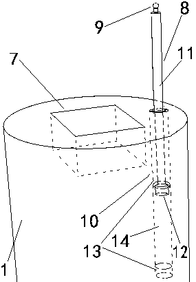 Deformation measuring device and method for building foundation under mining influence