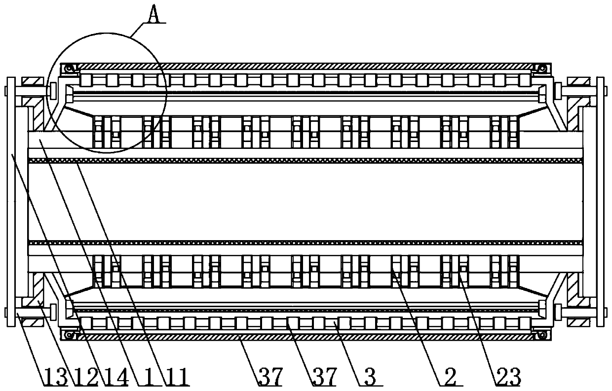 A thermal power plant waste heat furnace heat conduction pipe to prevent temperature overflow structure