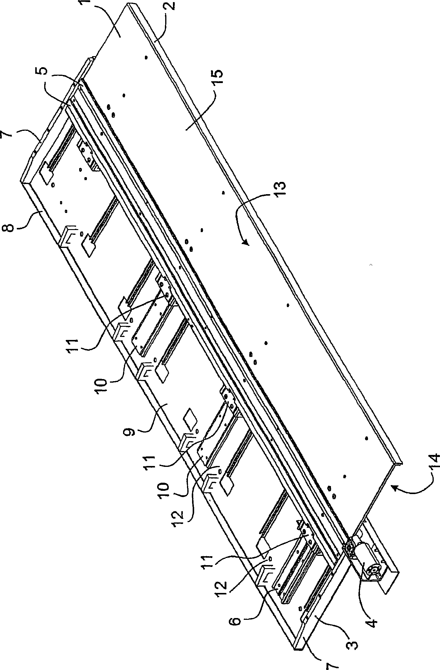 Gap-bridging device for train platforms