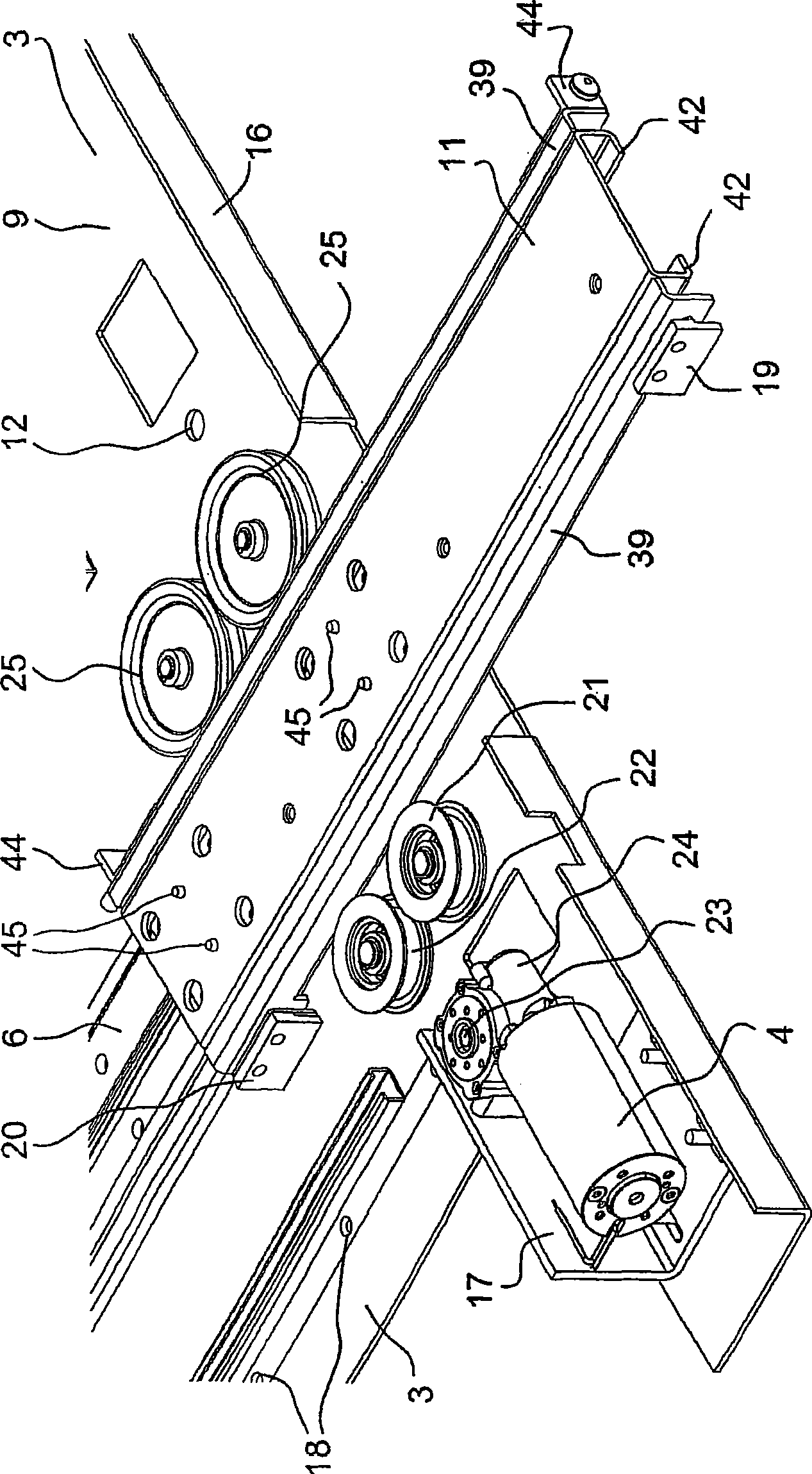 Gap-bridging device for train platforms