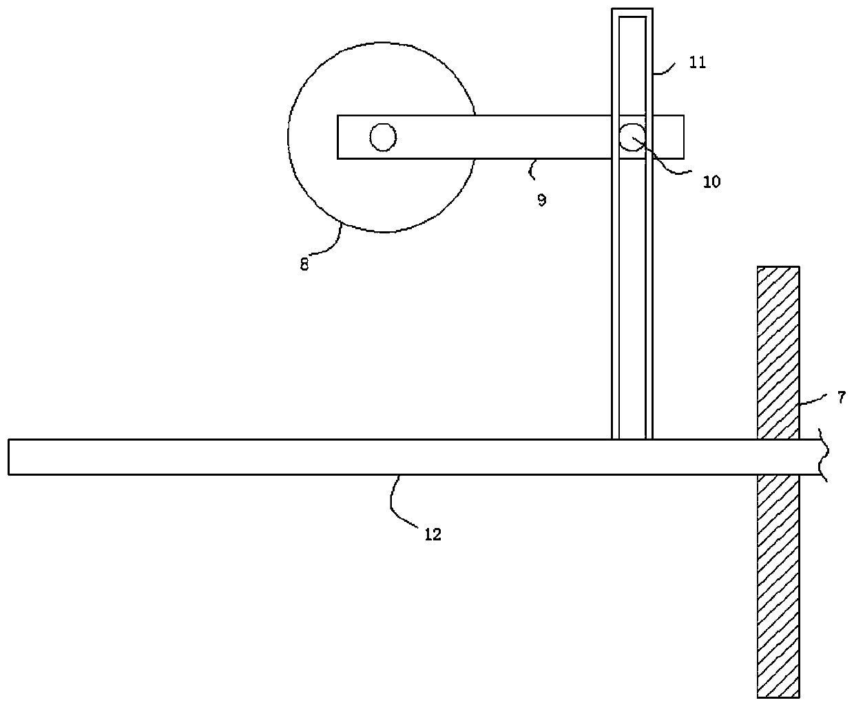 Clamping and feeding device for fireproof coiled material processing