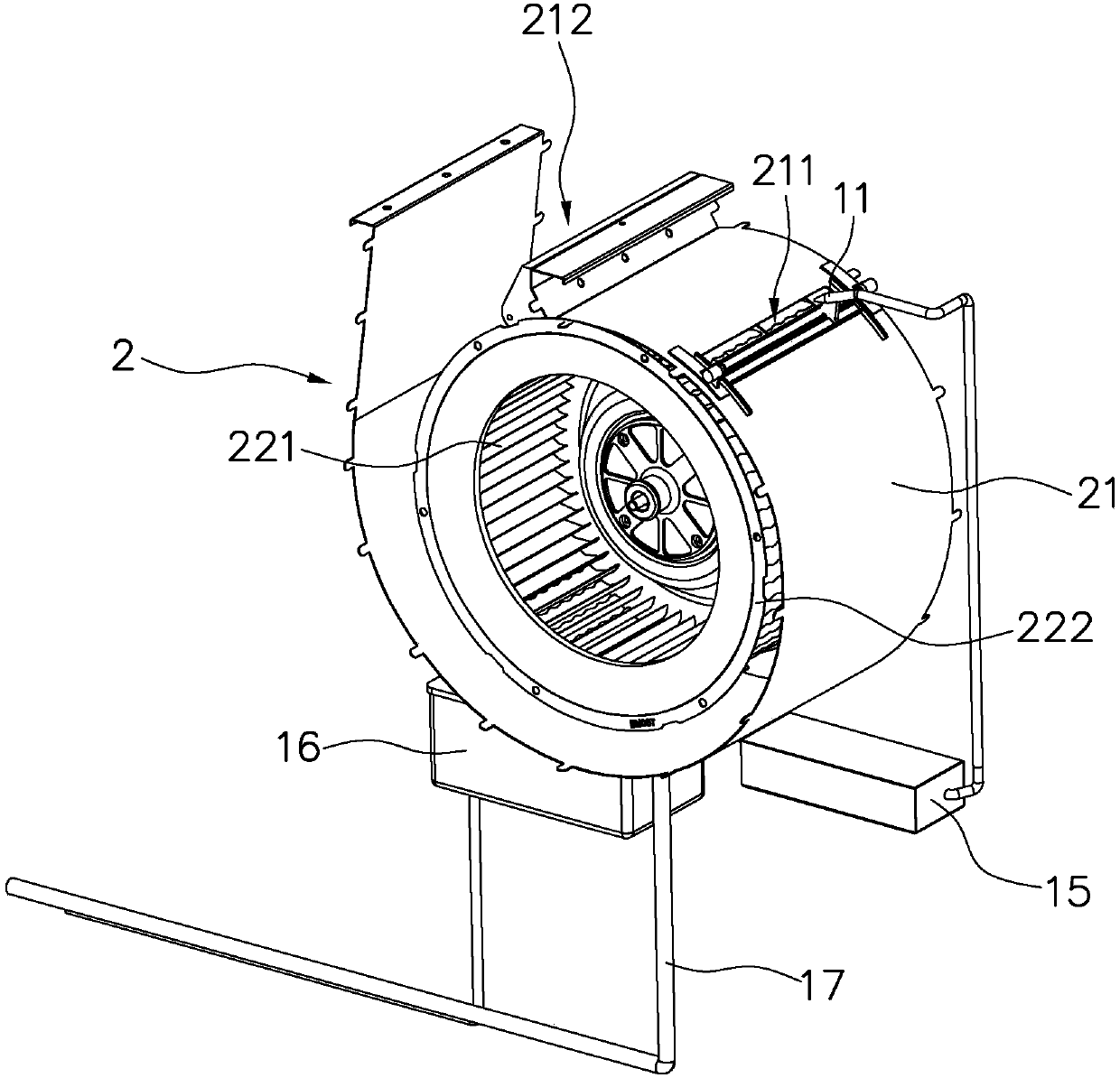 Cleaning device for extractor hood fan system