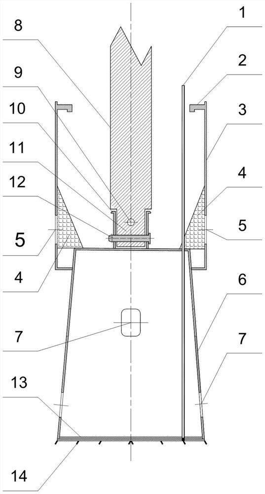 Karst stratum rotary drilling anti-deviation drilling tool and drilling method thereof