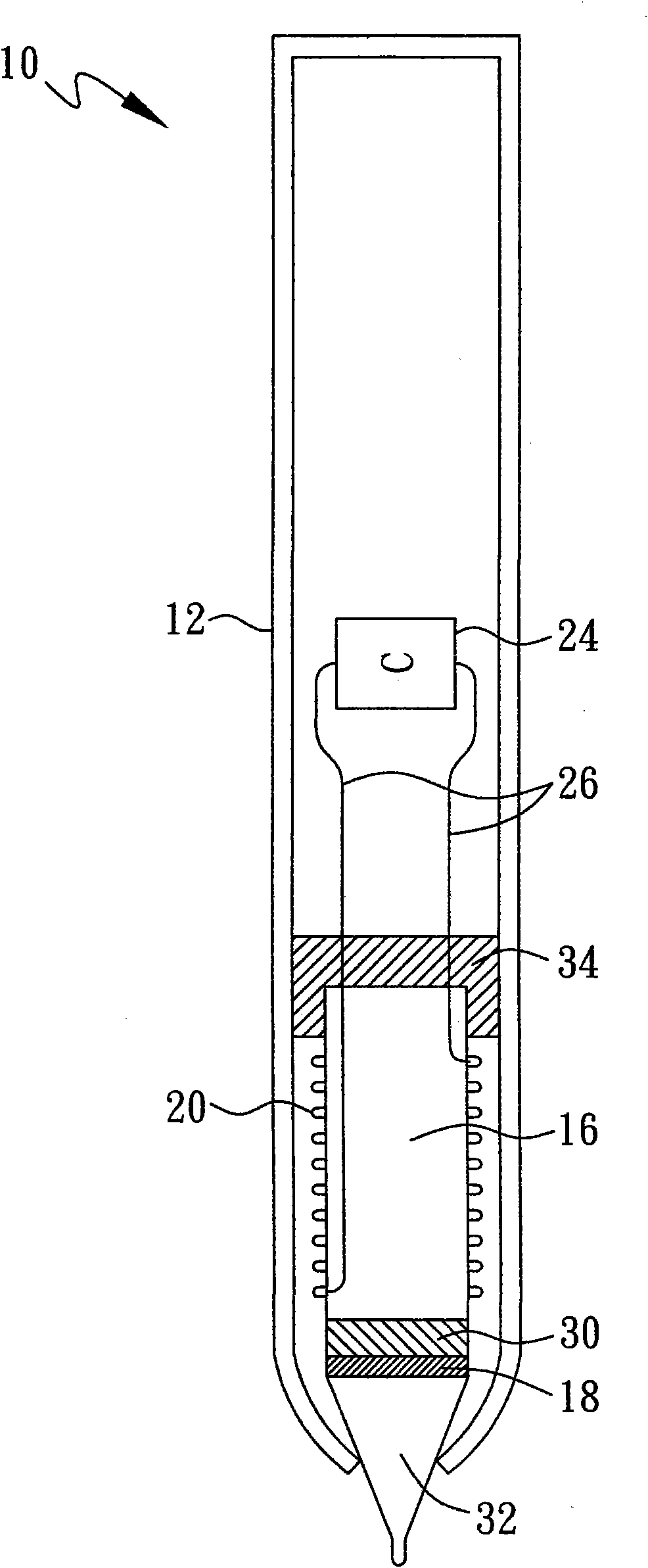 Input pen with function of electromagnetic induction