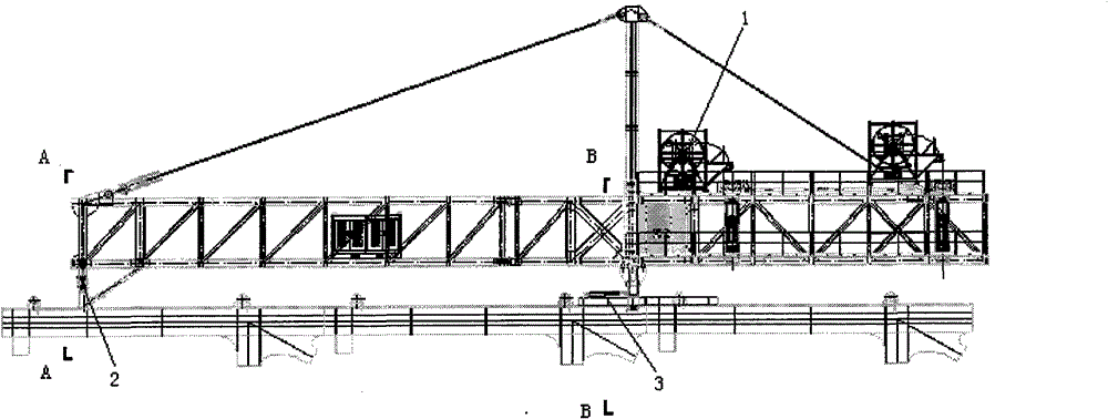 Track type self-advancing device